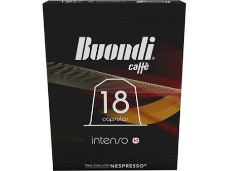 Cápsulas Café Buondi Intenso Máquinas Nespresso | 18 Cápsulas | Intensidade 10 For Cheap