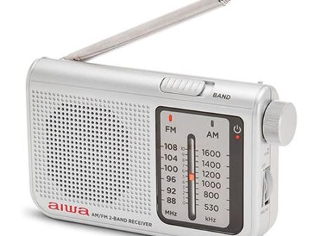 Rádio Portátil de Bolso Aiwa RS-55 Prateado Cheap