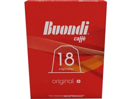 Cápsulas Café Buondi Original Máquinas Nespresso | 18 Cápsulas | Intensidade 8 For Discount