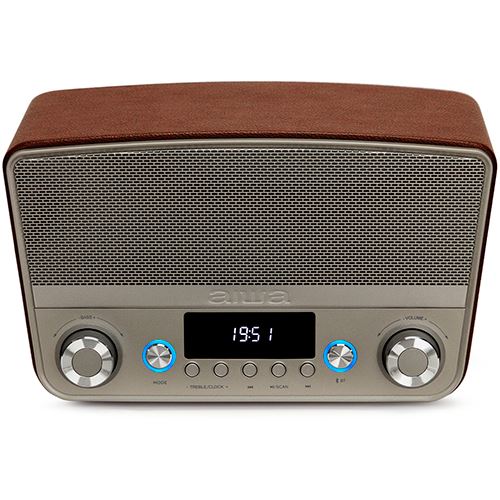 Coluna Bluetooth Aiwa BSTU-750 - Castanho Online Hot Sale