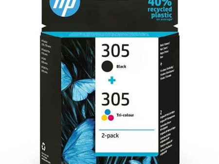 HP Pack Tinteiro 305 Preto + Tricolor - Elegível para o Instant Ink Supply