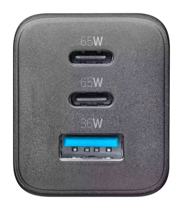 Carregador Cellularline Casa Multipower 1x USB-A + 2x USB-C 65W Preto Hot on Sale