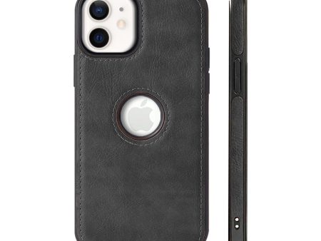 Pu Leather Back Cover for  Apple iPhone 12 For Sale