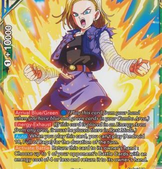 Android 18, Full of Rage (P-172) [Promotion Cards] Online Sale