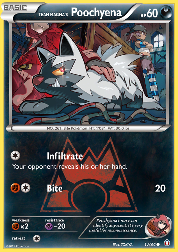 Team Magma s Poochyena (17 34) [XY: Double Crisis] Online