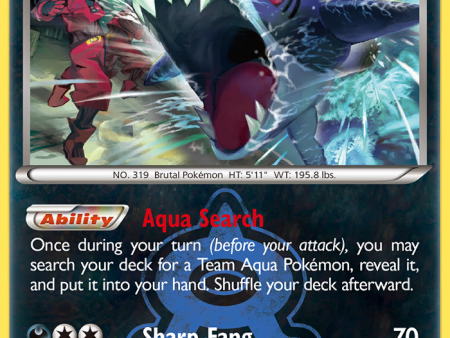 Team Aqua s Sharpedo (21 34) [XY: Double Crisis] Hot on Sale