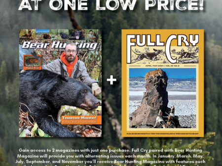 Bear Hunting Magazine Full Cry Combo 1 Year Subscription Online Sale