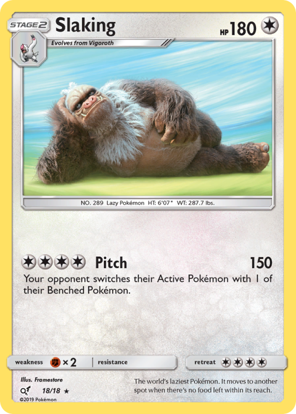 Slaking (18 18) [Sun & Moon: Detective Pikachu] Supply