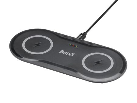 3sixT Elfin Double 10W + 10W Wireless Charger with AC Online