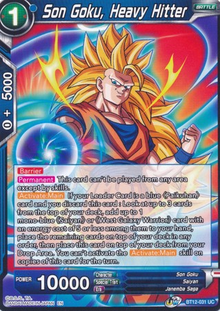 Son Goku, Heavy Hitter [BT12-031] Online Sale