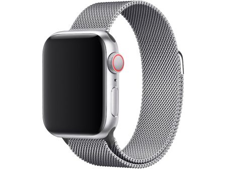 3sixT Mesh Band For Apple Watch 6-9 SE (38-41mm) - Silver Online Hot Sale