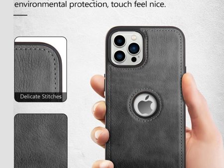 Pu Leather Back Cover for  Apple iPhone 14 Pro Max Online now