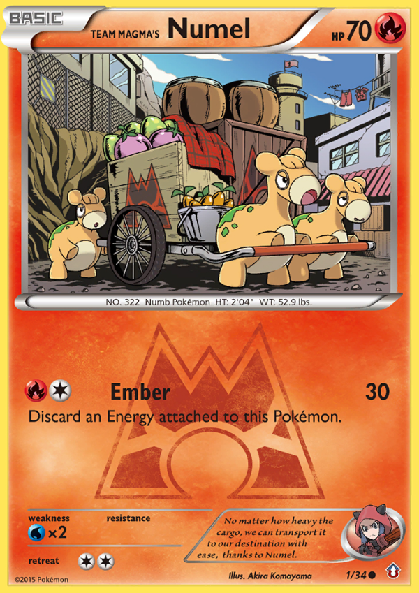 Team Magma s Numel (1 34) [XY: Double Crisis] Online Sale