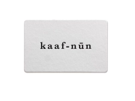 Kaaf-Nun E-Gift Card Fashion