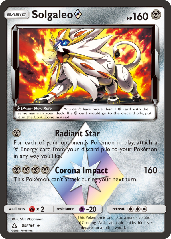 Solgaleo (89 156) (Prism Star) [Sun & Moon: Ultra Prism] For Sale