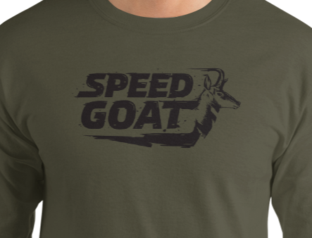 Speed Goat  Men’s Long Sleeve Shirt For Cheap