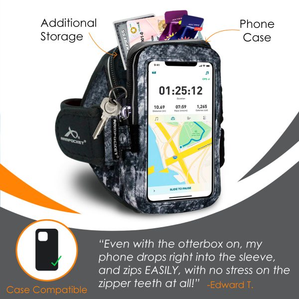 Mega i-40 Running Phone Armband for Phones and Cases up to 6.5 Inches - Arctic Blue Online