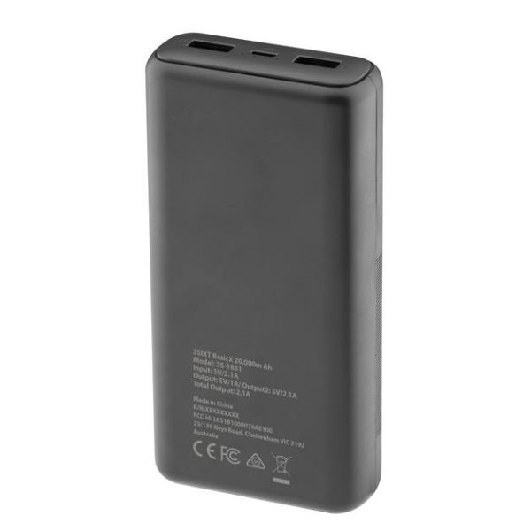 3sixT JetPak BasiX - 20000mAh Universal Battery Powerbank Pack - Black Sale