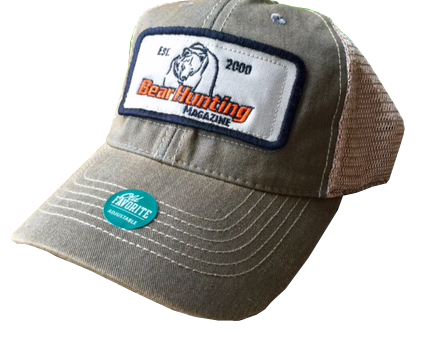 Back in Inventory Soon!  Bear Hunting Magazine Tan Trucker Hat Sale