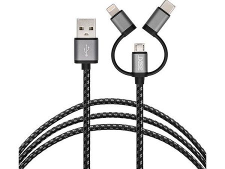 3sixT Premium Cable - USB-A to Lightning MicroUSB USB-C - 1m Discount