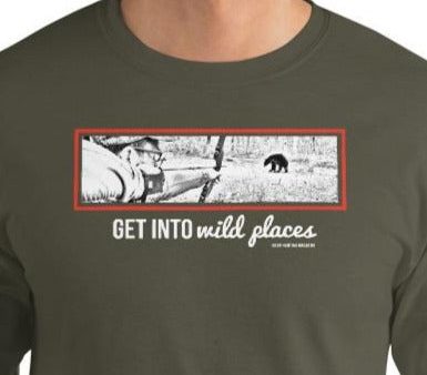 Get Into Wild Places  Men’s Long Sleeve Shirt Online now