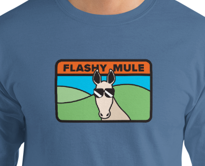 Flashy Mule  Men’s Long Sleeve Shirt Discount