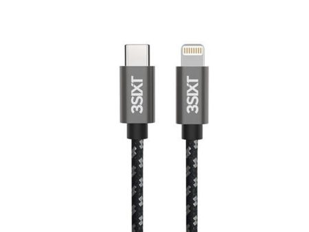 3sixT BLACK Cable - USB-C to Lightning Cable - 30cm For Cheap