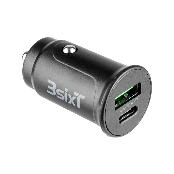 3sixT Car Charger 30W USB-C + USB-A Fashion