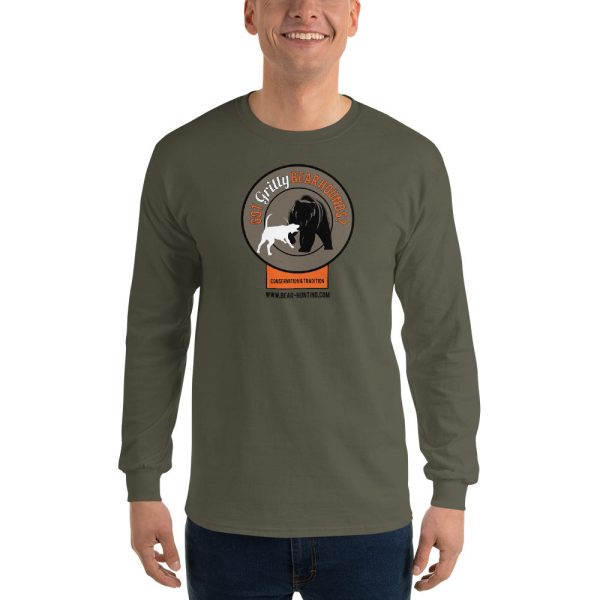 Got Gritty Bear Hounds  Men’s Long Sleeve Shirt on Sale