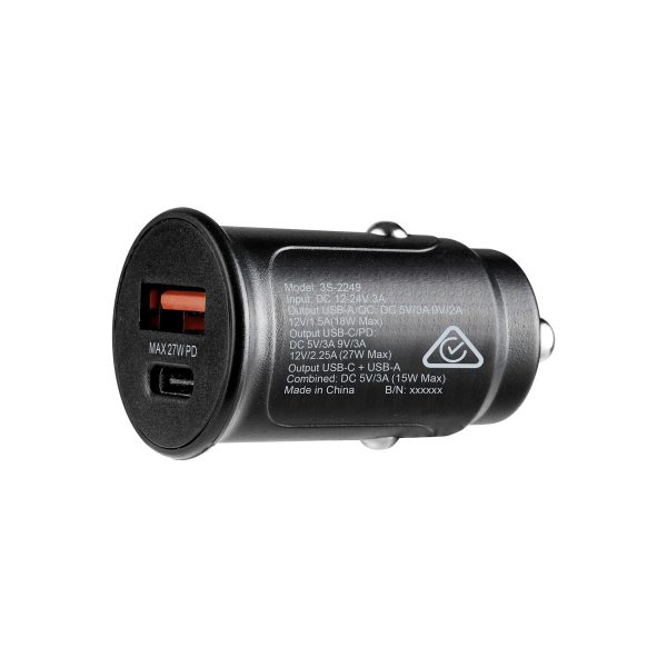 3sixT Car Charger 27W USB-C + USB-A QC3.0 for Phones For Discount