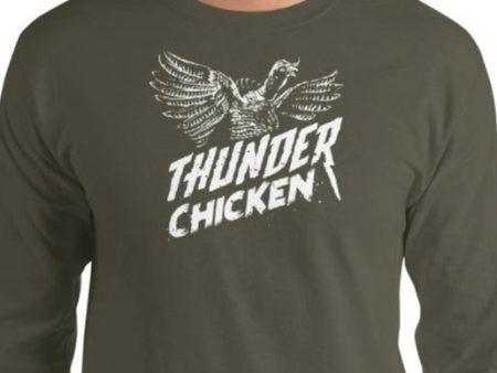 Thunder Chicken  Men’s Long Sleeve Shirt Online Hot Sale