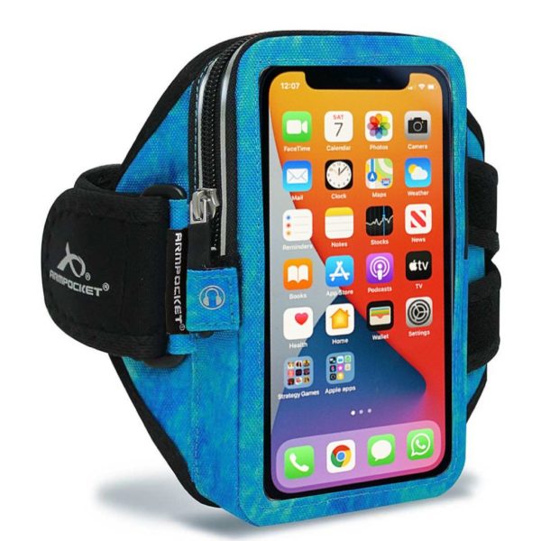 Mega i-40 Running Phone Armband for Phones and Cases up to 6.5 Inches - Arctic Blue Online